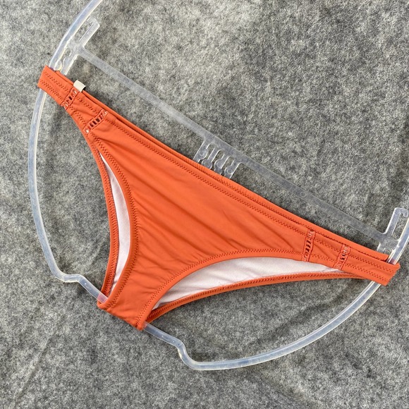 Rhythm Bikini Bottoms Medium Orange My Cheeky Ruched Swimwear - Picture 6 of 11
